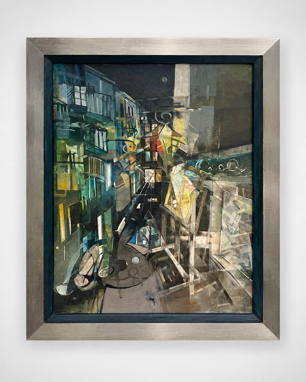 Dorota Cichosz Obada, Paryz v 91, 1991, huile sur toile.