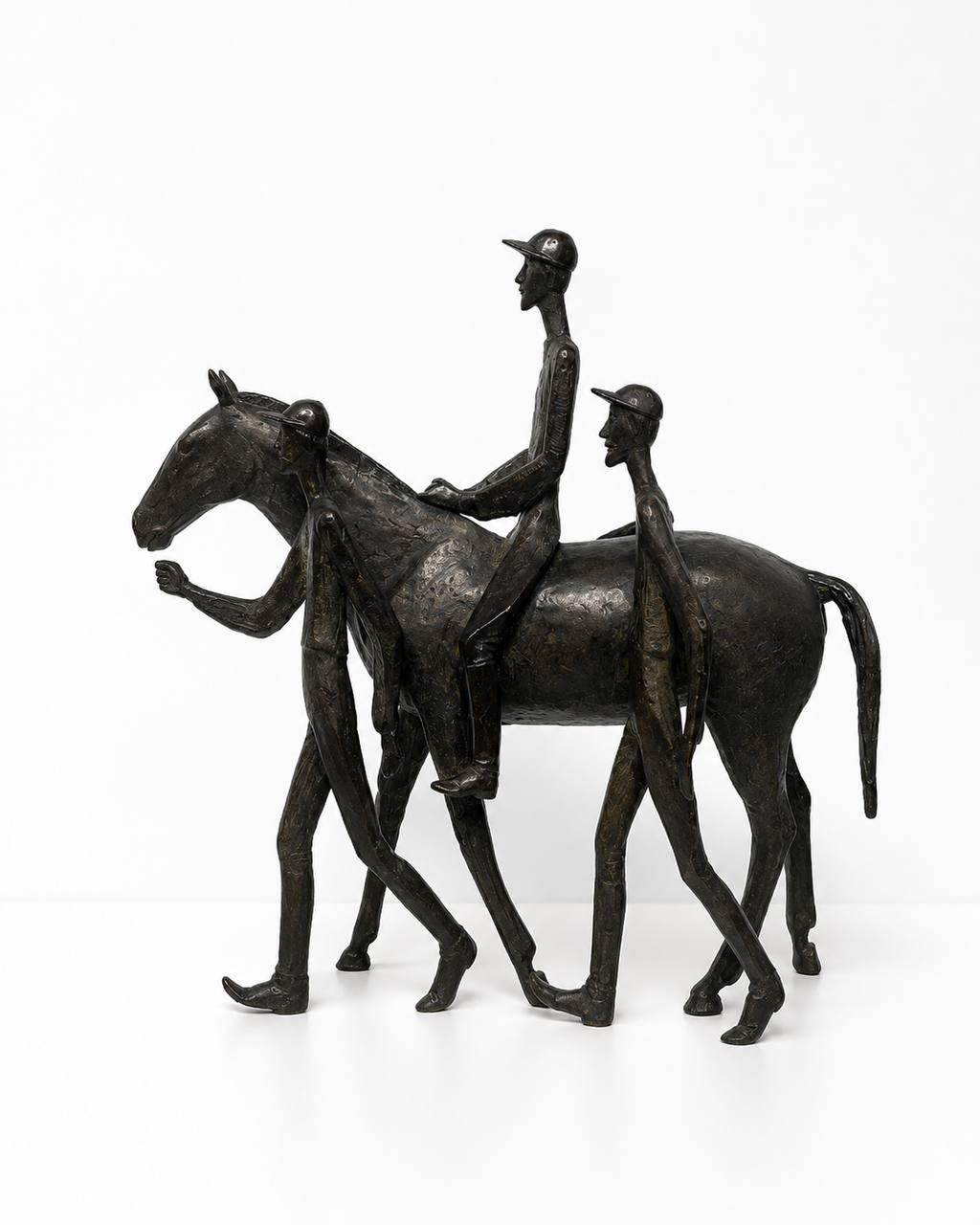 Carybé, Horse and Jockey, 1980–1989, sculpture en bronze.