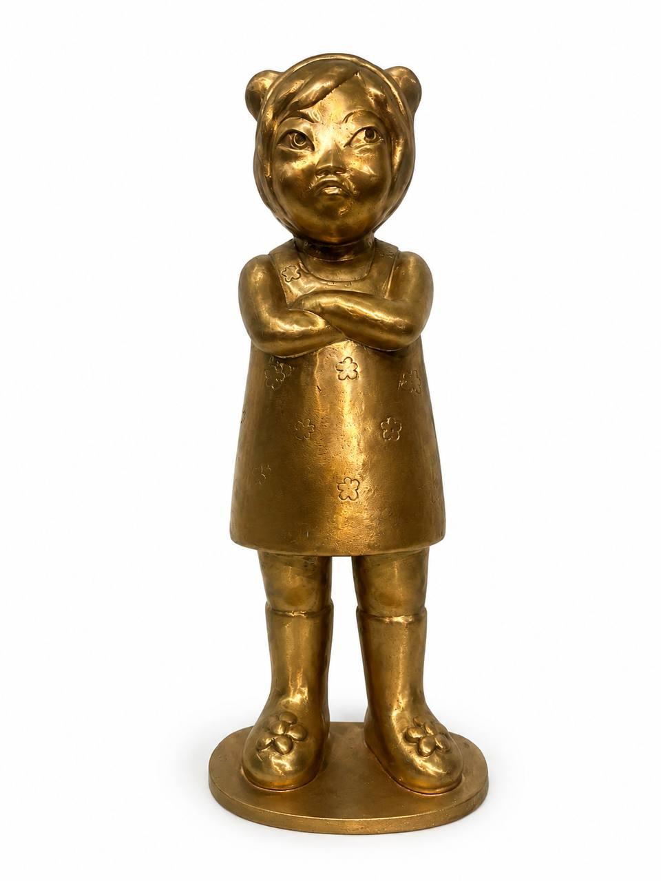 Youn Cho, La Boudeuse, 2018, sculpture en bronze.