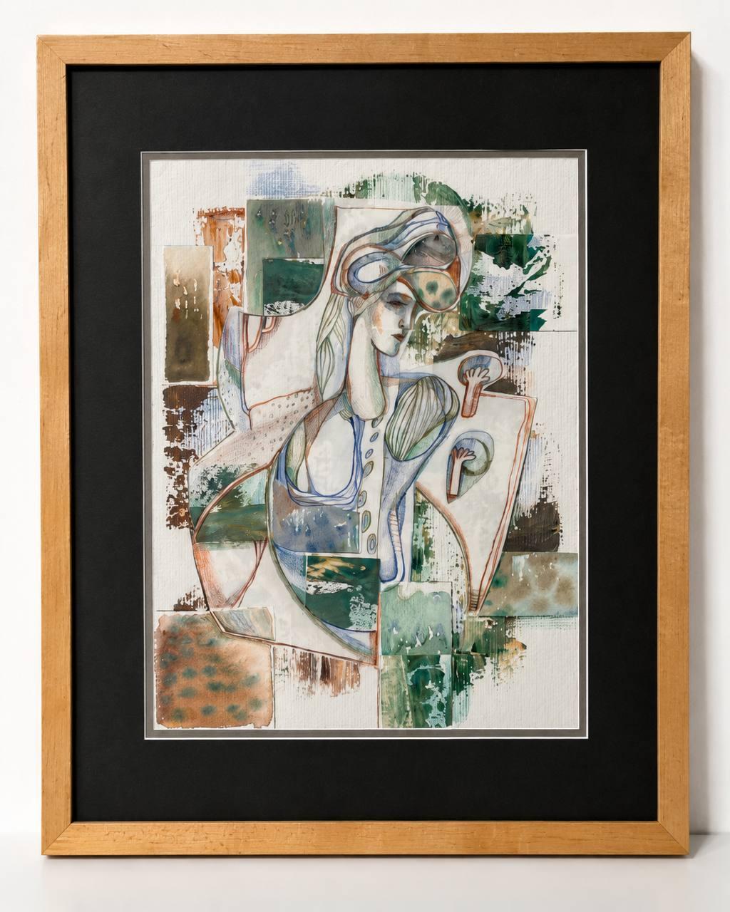 Daniela Stolarova Schmucki, Trade Wind, 2023, acrylique et gouache sur papier.