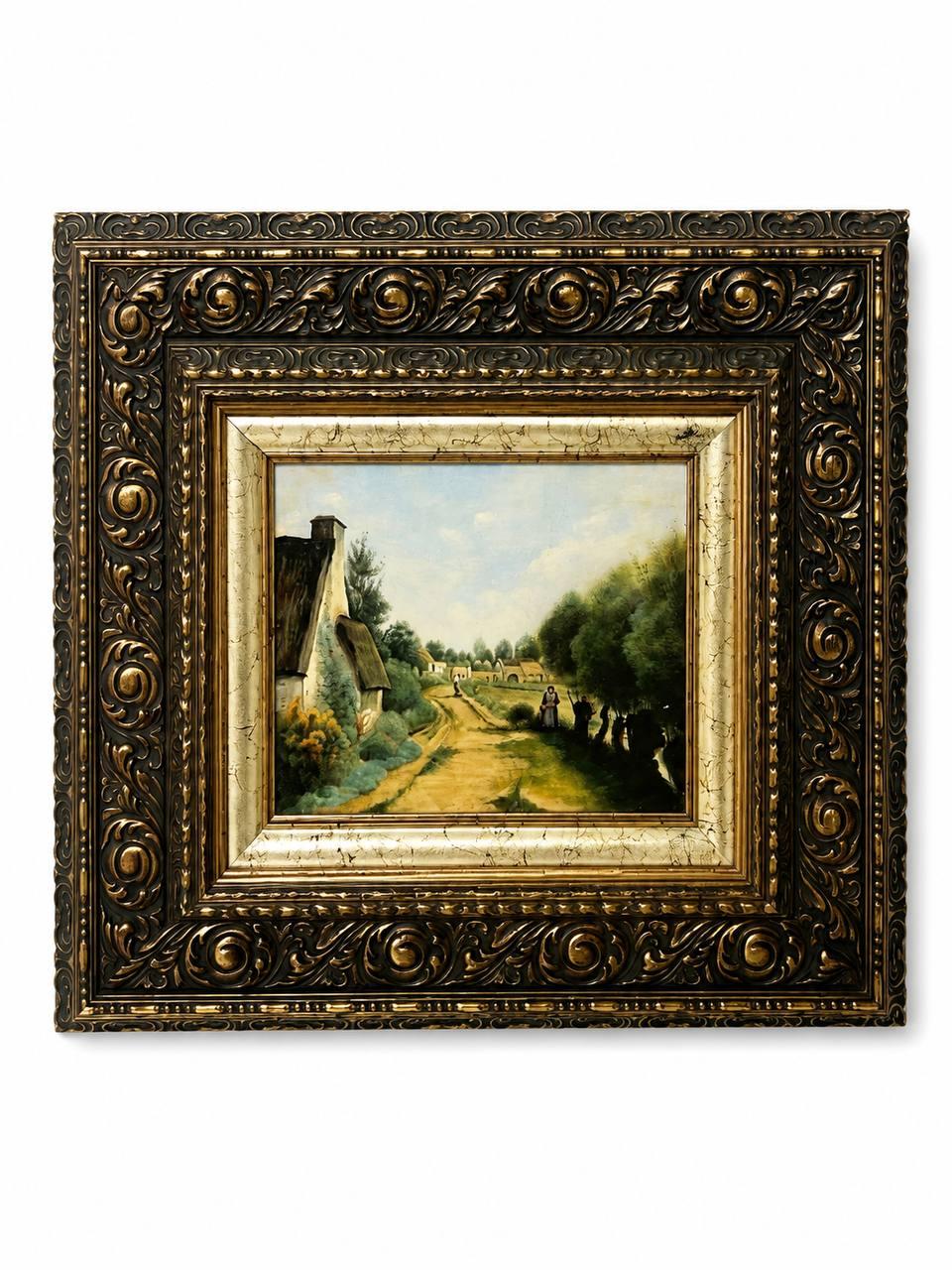 B. Baranski, sans titre, d’après Jean-Baptiste Camille Corot, 2000, huile sur panneau de bois.