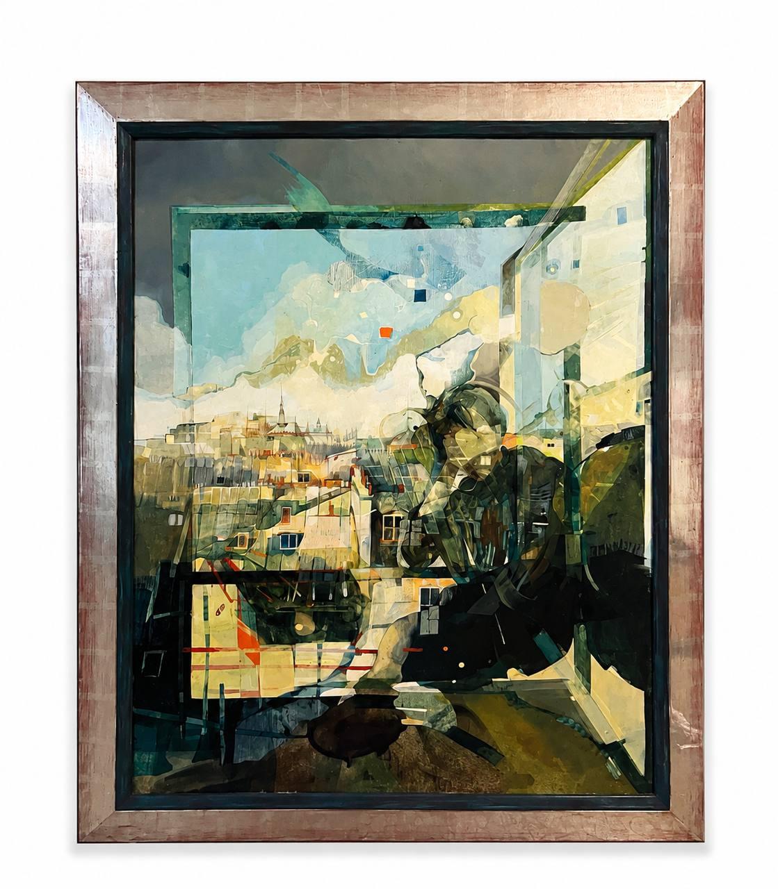 Dorota Cichosz Obada, sans titre, huile ou acrylique sur toile, 118 × 90 cm.